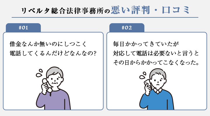リベルタ総合法律事務所の悪い評判・口コミ