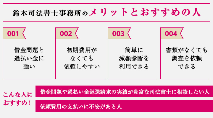 鈴木司法書士事務所のメリットとおすすめの人